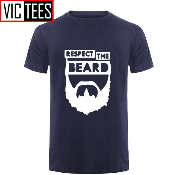 

men fashion new t-shirts custom design respect the beard t shirt fear humor new arrival t shirt