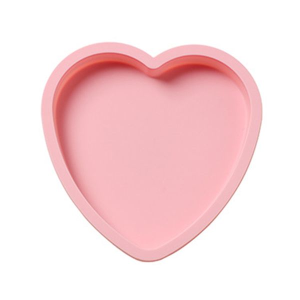 

6inch heart round cake mold small diy baking easy clean soft silicone non stick