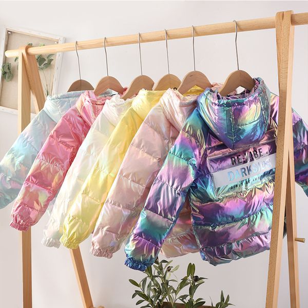 

2020 новых дети свет и красочные яркие детские пуховики одежда для девочек малышей мальчиков пальто зимы c0924, Blue;gray