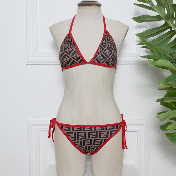 

20ss the designer swimsuit fashion swimwear with pad for women swimsuit bandage bathing suits bikini, White;black