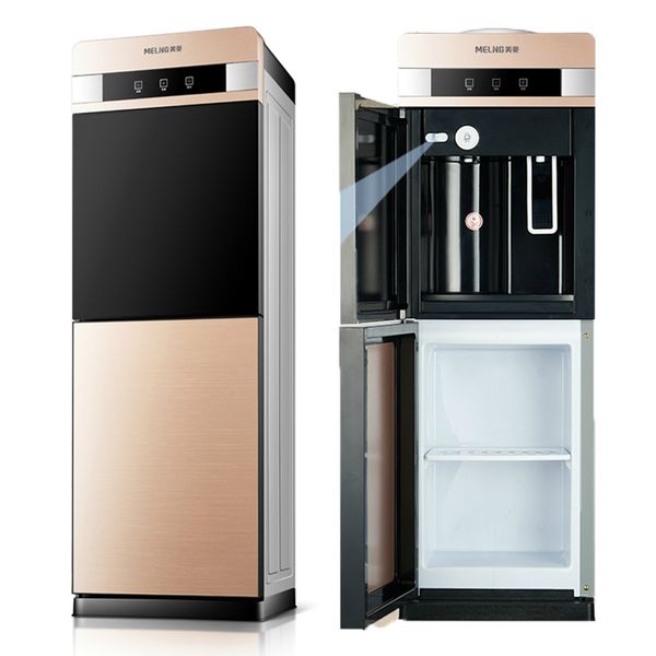 

220v fully automatic smart and cold water dispenser icy warm vertical stand double door drink dispenser removable socket