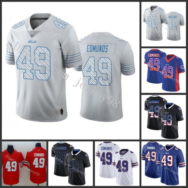 

buffalo billswhite 49 tremaine edmunds white40 devin singletary white nfl men youthwomejersey, Black;red