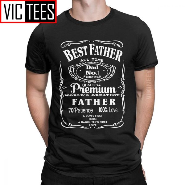 

father dad daddy world's greatest no.1 gift tshirt men cotton awesome t-shirt round neck oversized
