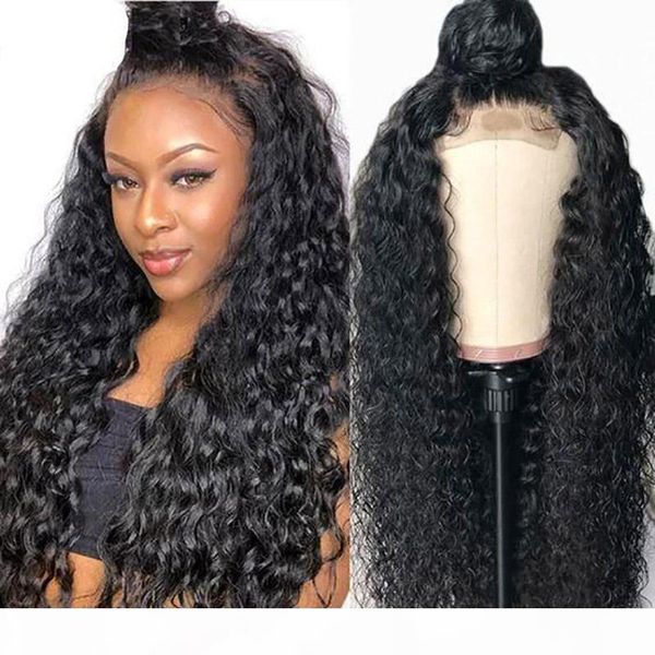 

jyz kinky curly wig lace front human hair wig with baby hair peruvian malaysian curly full lace human hair wigs for black women, Black;brown