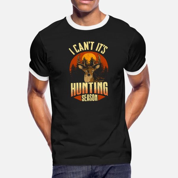 

awesome hunting season distressed t shirt men knitted cotton s-xxxl basic solid fit new style spring autumn cool shirt