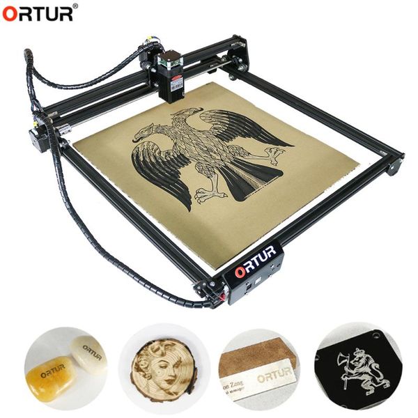 

printers diy 15/20w big power laser metal engraver, cnc wood cutter machine mini size 40x43cm printer engrave marking