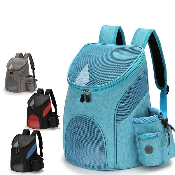 

pet outdoor carrying bag cat dog backpack folding pet chest bag dog cat carrier backpack for small supplies