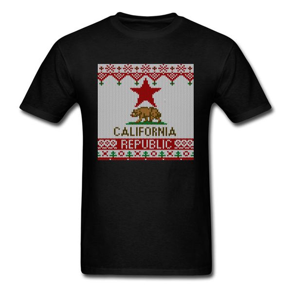 

california republic state flag print mens t shirts 100% cotton letter tshirts funny russian pentagram tees
