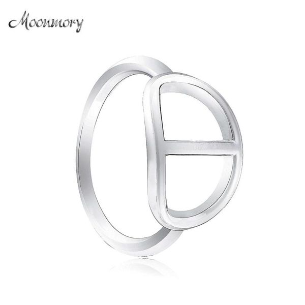 

moonmory 925 sterling silver bijoux rings for women european original wedding fashion brand ring vintage jewelry gift, Golden;silver