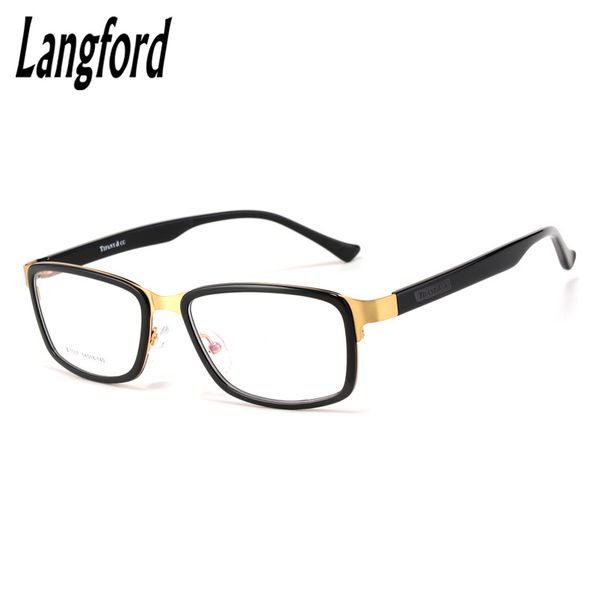 

frame eyeglasses square frame men woman optical plain glasses eyewear frames acetate flexible comfortable big face 1007, Black
