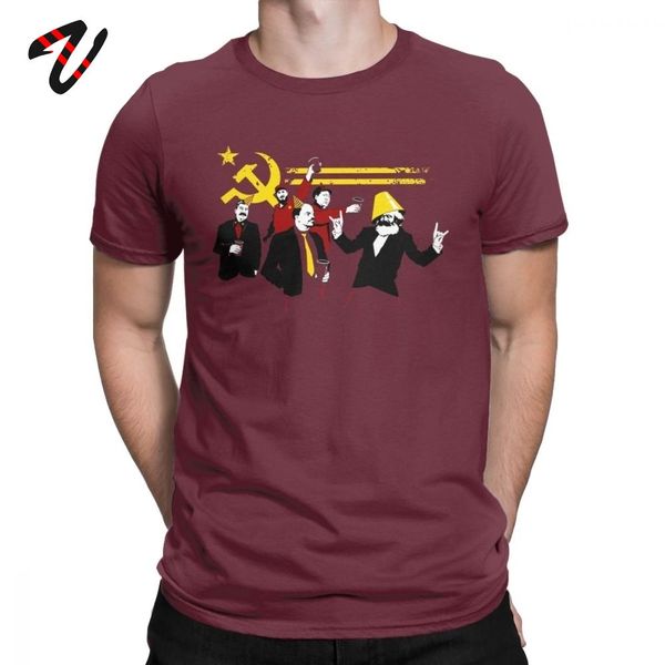 

the communist party mens t shirt russian soviet marx lenin stalin mao castro t shirts socialism humor tees clothing