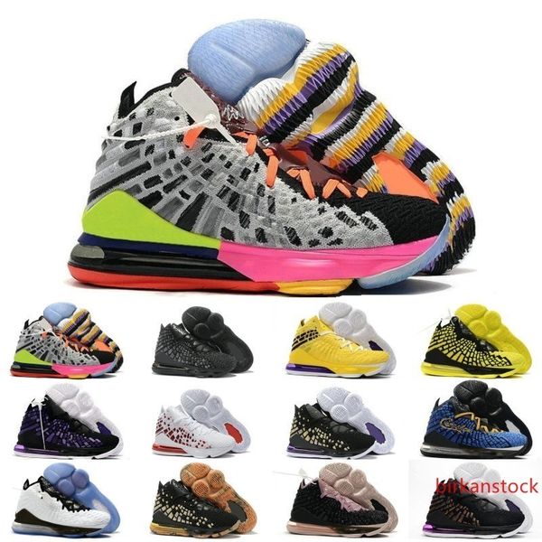 

2020 james 17s xvii fmvp blue gold khaki equality basketball shoes mens 17 pe in the arena purple gold king luxury sneakers 7-12, Black