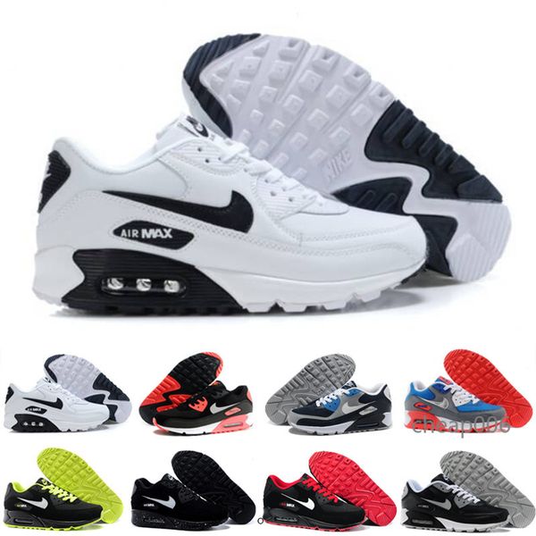 

2019 new 90 running shoes classic men women sports shoes black red white trainer air cushion breathable designers air90 dgy7w