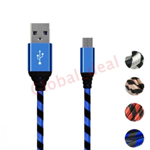 

cgjxsnew arrival strong braided usb charging cable micro v8 cables with dhl ing