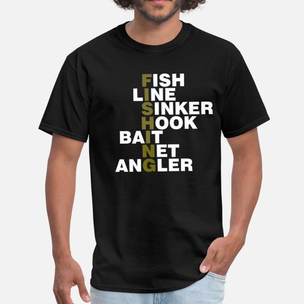 

fishing fisher angler fishing rope t shirt men designer 100% cotton plus size 3xl standard famous funny spring leisure shirt