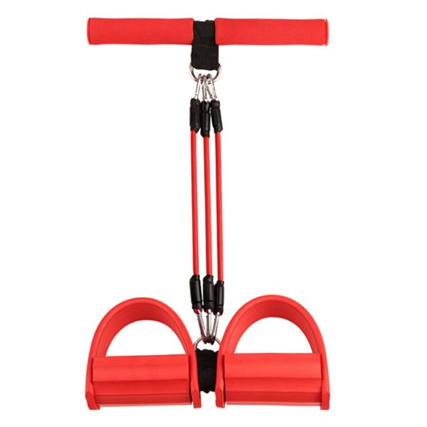 

two-leg resistance bands 3 tubes fitness yoga latex pedal exerciser sit- up yoga fitness gear leg pull pedal exerciser