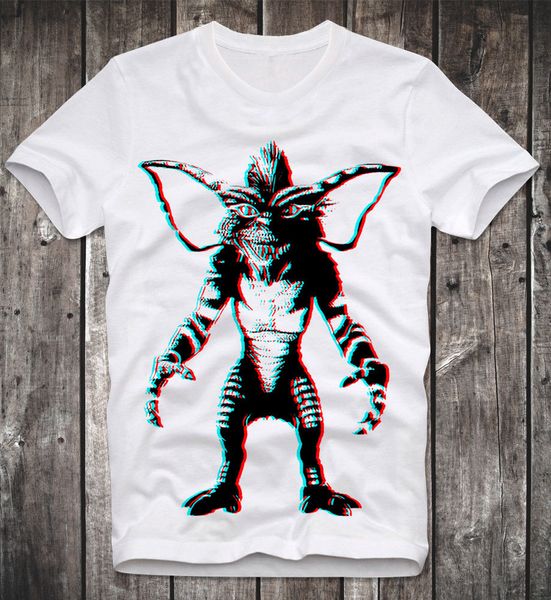 

t shirt gizmo mogwai gremlins cult horror movie fun funshirt 3d retro vintage design t shirt men's cartoon
