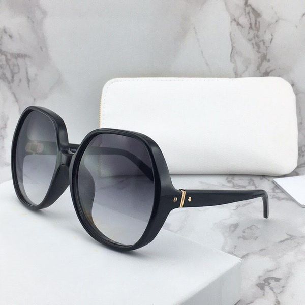 

new fashion design sunglasses 718 oversized frame round frame simple color pop style uv400 summer protection wholesale glasses quality, White;black