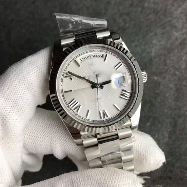 

2020 Sweep New Rome mens watch automatic movement sapphire glass Stainess original strap Mechanics watch mens wristwatch 118239 free ship