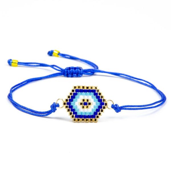

go2boho miyuki bracelet lucky evil eye bracelet delica turkish evil eye pulsera jewelry bileklik women handmade simple cord, Red;blue