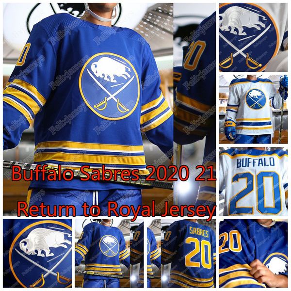 

buffalo sabres 2020 21 return to royal jersey jack eichel rasmus dahlin rasmus ristolainen jeff skinner kyle okposo montour colin miller, Black;red
