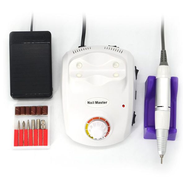 

nail drill & accessories 35000rpm master electric machine manicure bit set case anti-scald handle tools