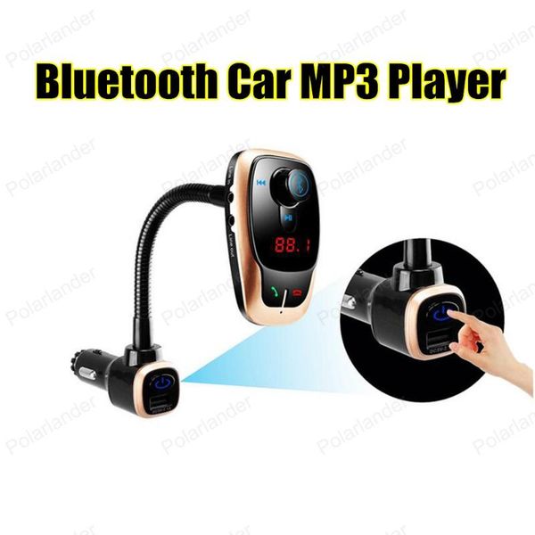 

2020 new arrival bluetooth car kit 180 degree fm transmitter with usb charger mp3 player