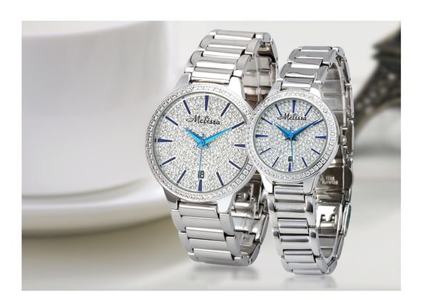 

simple fashion full crystals lovers watches classic business designer couples steel wristwatch calendar reloj montre femme f8157, Slivery;brown