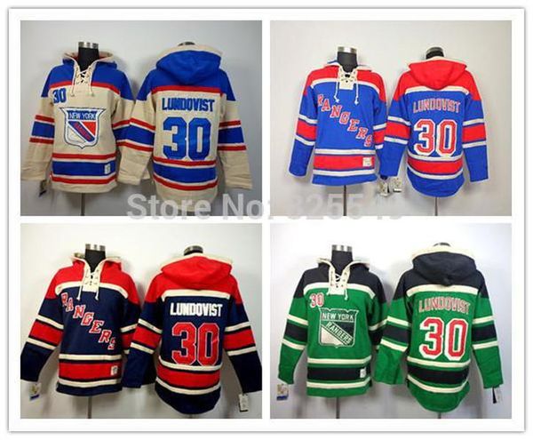

discount 2014-15 new arrival new york rangers #30 henrik lundqvist fleece hockey hoodie hooded jerseys embroidery logo mix order, Black;red