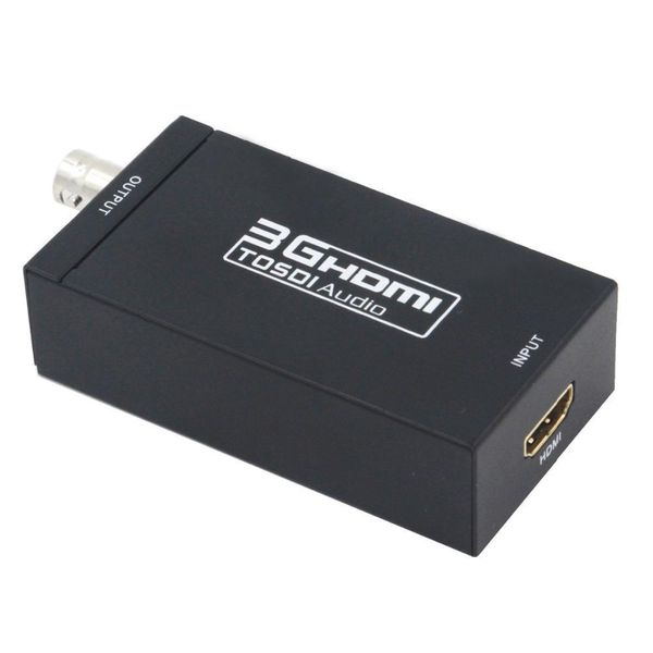 

20pcs/lot extender mini hdmi to sdi converter adapter 3g hd sdi for driving hdmi monitors with power adapter eu us uk au plug
