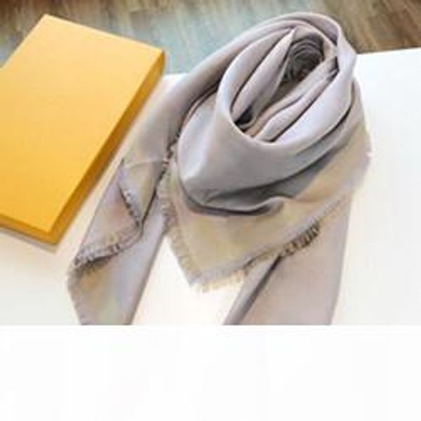 

140x140cm silk scarves 4 season scarf man womens shawl long neck 4 leaf clover design scarf 4 colors highly quality, Blue;gray
