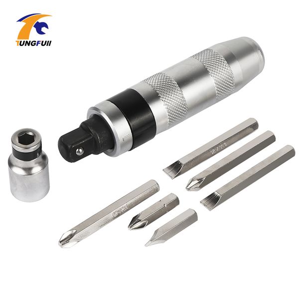 

multi-purpose heavy duty screw driver chisel bits tools socket kit impact screwdriver set with case flat 7pcs
