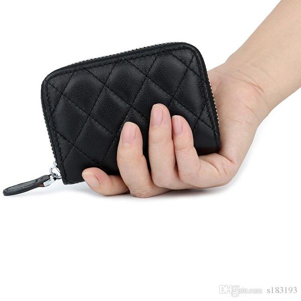 

fashion long style designer clutch zipperwomen purse brand wallet lambskin leather bifold credit card holders wallets with box dustbag 69271, Red;black