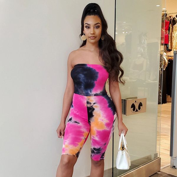 

off shoulder playsuit jumpsuit rompers 2020 new women clubwear strapless sports summer jumpsuit shorts trousers, Black;white