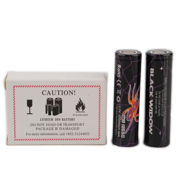 

cgjxsblack widow 18650 battery rechargeable 3500mah imr 3 .7v 40a 3500 e cig high drain rechargable lithium batteries cell sales fedex