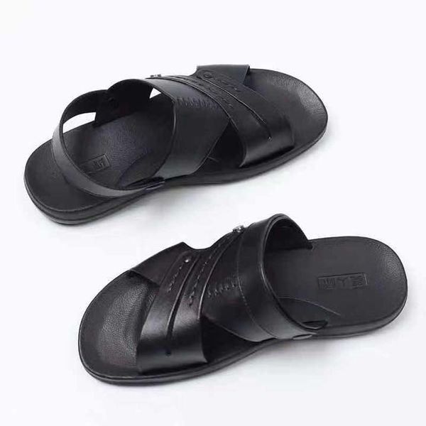 

fashion women sandals summer flats real leather platform rsandals flats shoes sandal slipper ladies beach shoes shoe09 p88, Black