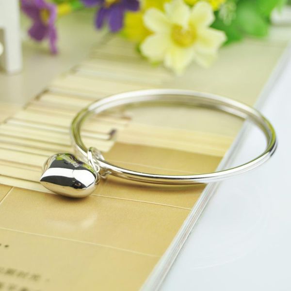 

fashion heart-shaped bracelet process plated silver 3 combination bracelets women foil silver color bracelet charm jewelry, Black