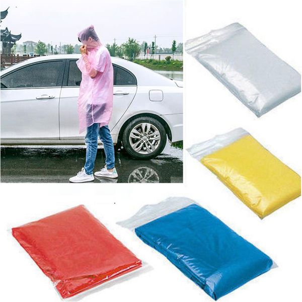 

waterproof disposable raincoat emergency outdoor hiking hood hedge poncho travel camping tourism transparent rain coat vt1535