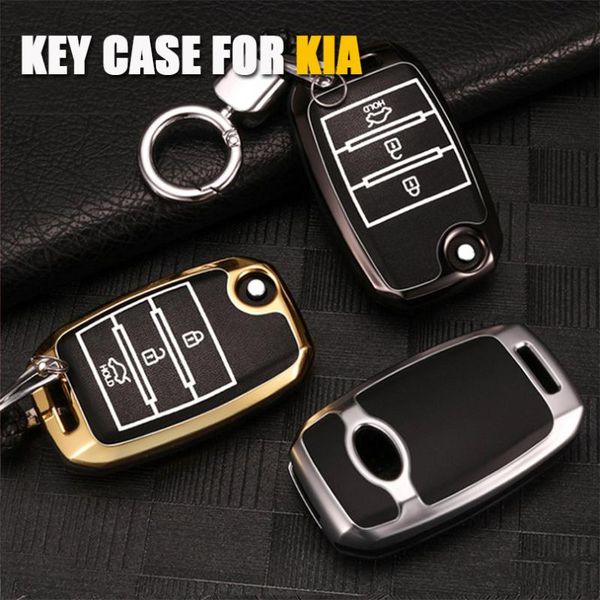 

for kia rio sportage 2020 2020 ceed optima sorento cerato picanto zinc alloy+luminous car remote key case cover, Silver