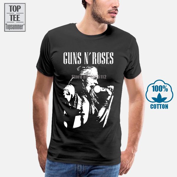 

guns n roses axl live profile t shirt charcoal amplified clothing