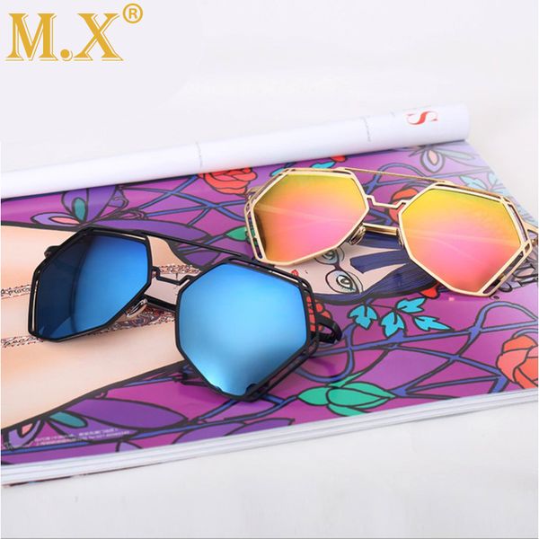 

new hexagonal polarized trend sunglasses, White;black