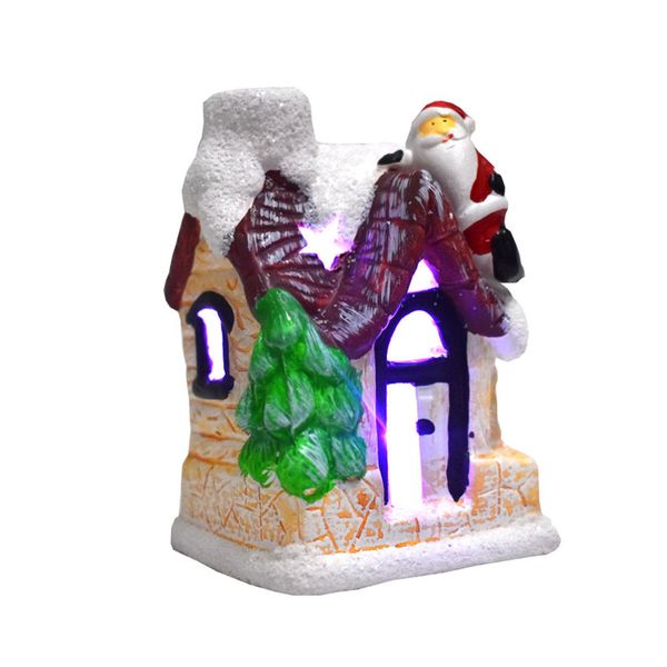 

gift resin with flashing led houses home decoration tablechristmas ornament