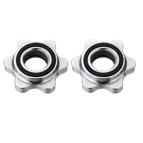 

2 pcs 25mm barbell rotating lock collar screw clamp dumbbell for plating barbell dumbell weight lifting gym equipment