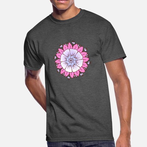 

lotus flower floral pink art t shirt men custom tee shirt plus size 3xl solid color interesting new style summer style natural shirt