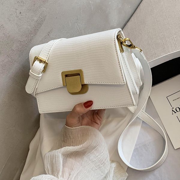 

крокодил шаблон закрылков crossbody мешок 2020 мода нового качества pu кожа женщины сумки конструктора малого плеча сумка