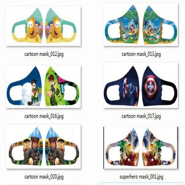 

tapabocas face shields mascarilla de pelicula custom face mask designer kids cloth masks cartoon character face mask facial bigger
