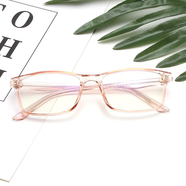 

2020 trend classic glasses frame european and american fashion square flat mirror can be equipped with myopia glasses frame, Black