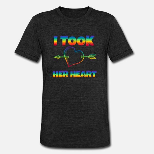 

lesbian couple i took her heart left gift t shirt men designing tee shirt plus size 3xl standard graphic building spring autumn outfit shirt