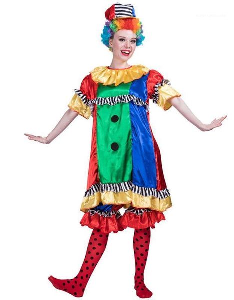 

dress cosplay cute clown suit fashion cosplay hallows day designer theme costume pretty clown halloween party, Black;red