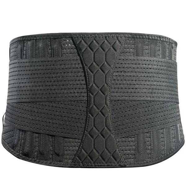 

waist support sports breathable belt squat steel plate fitness weight lifting back, Black;gray